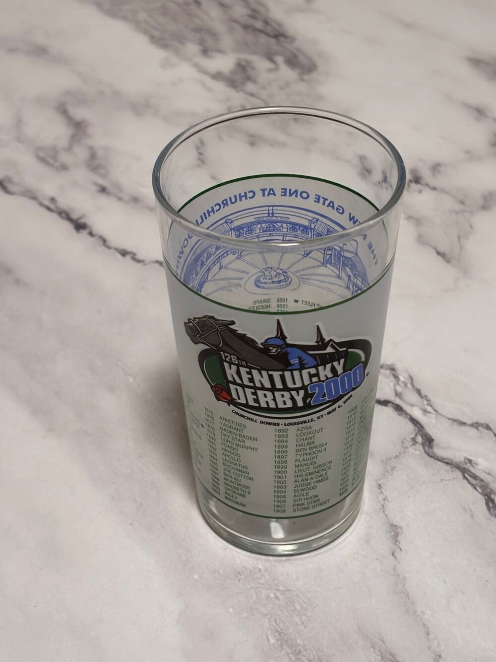 2000 Kentucky Derby Official 126 Churchill Downs Vintage Julep Glass Louisville